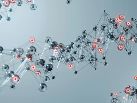 Organic Plexus Animation 3D Model