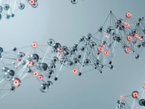 Organic Plexus Animation 3D Model