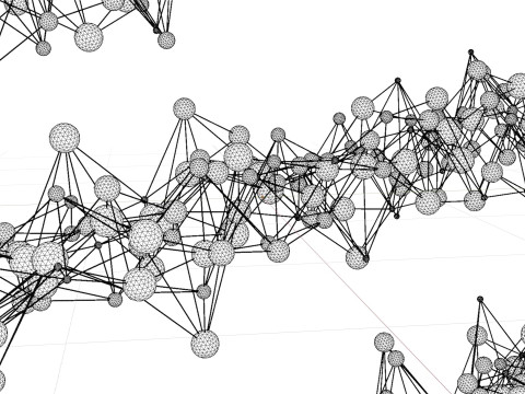 Organic Plexus Animation 3D 模型