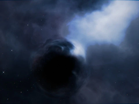 Wormhole Animation 3D Model