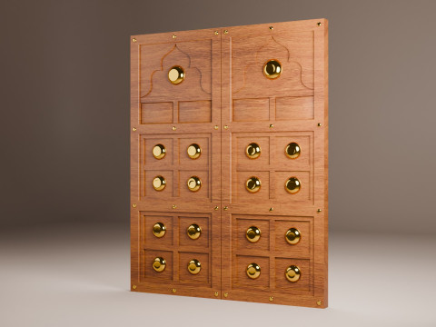 Porta del palazzo indiano Modello 3D