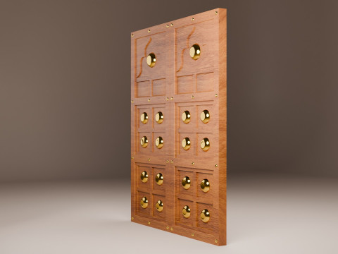 Porta del palazzo indiano Modello 3D