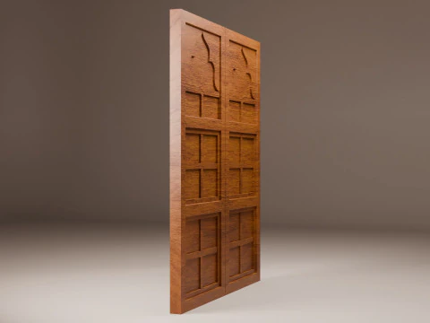 Indian Palace Door 3D Model