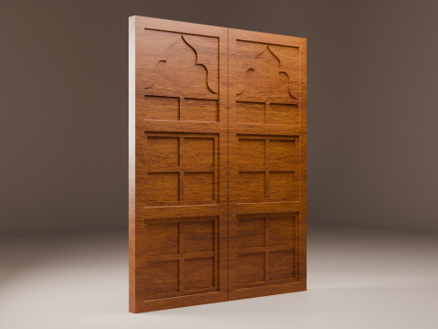 Porta del palazzo indiano Modello 3D