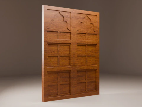 Indian Palace Door 3D Model