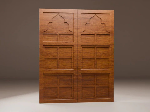 Indian Palace Door 3D Model