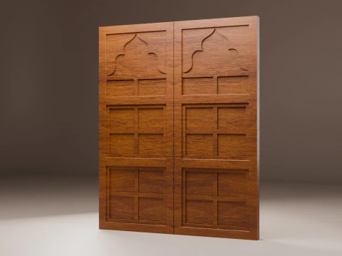 Indian Palace Door 3D Model