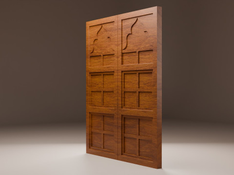 Porta del palazzo indiano Modello 3D