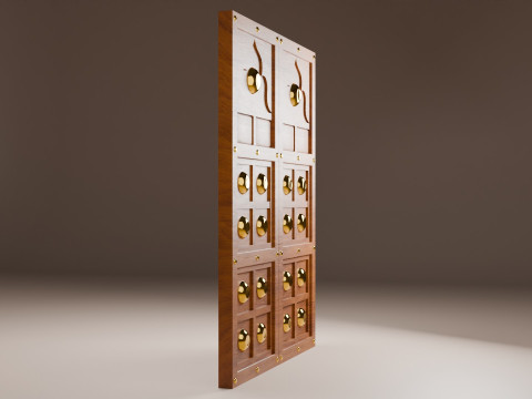 Porta del palazzo indiano Modello 3D