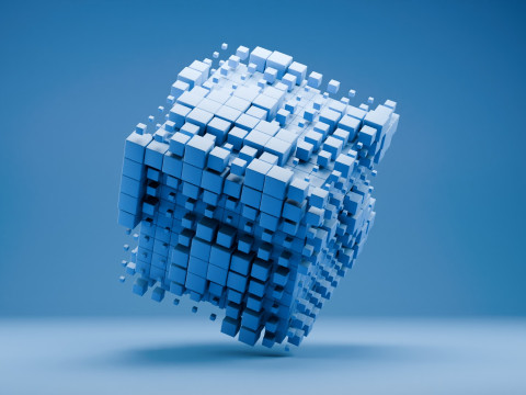 Sci-Fi Abstract Cube Animation Model 3D