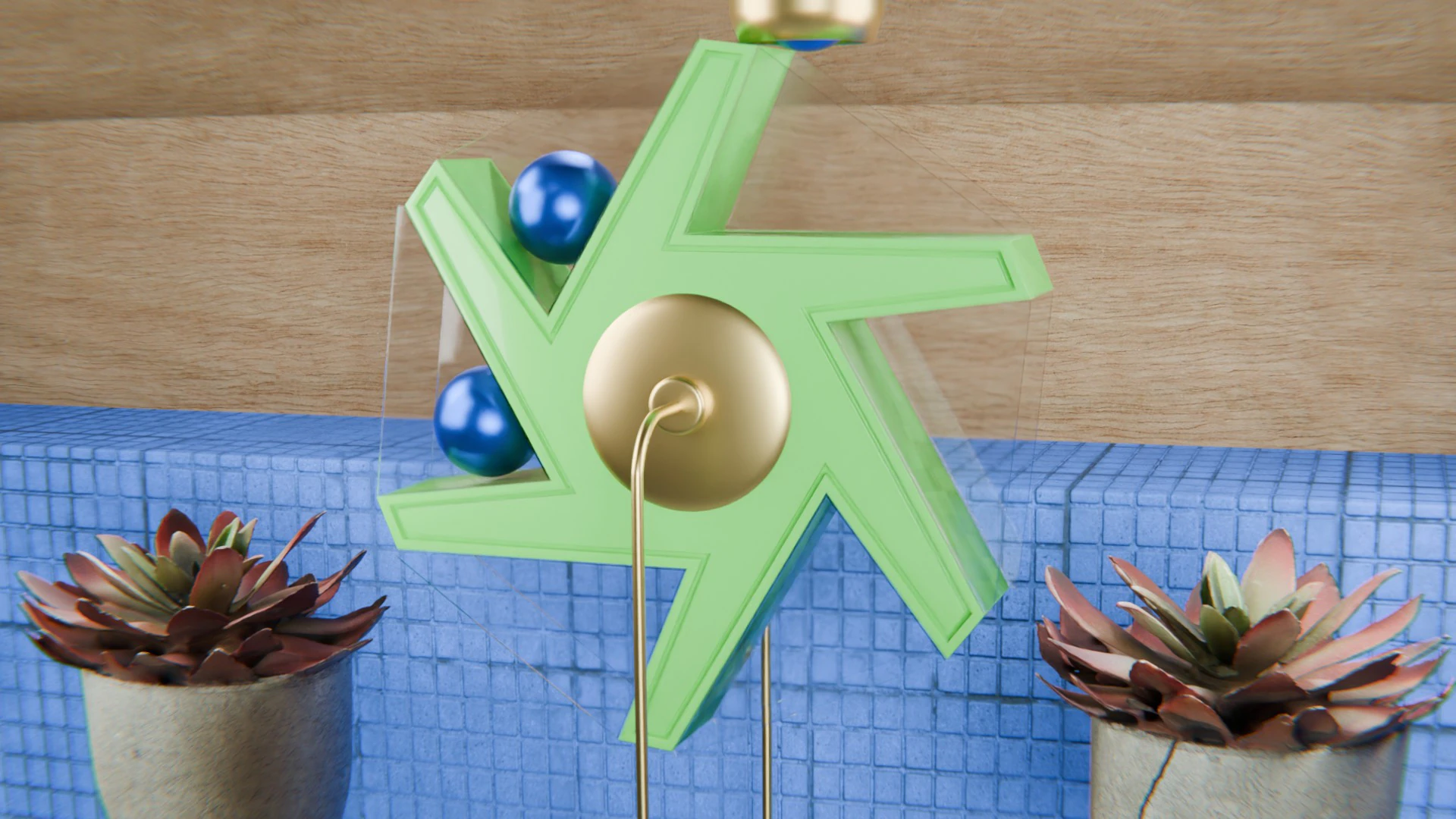 Pinwheel Loop Animation 3D Model .c4d .max .obj .3ds .fbx .stl .blend