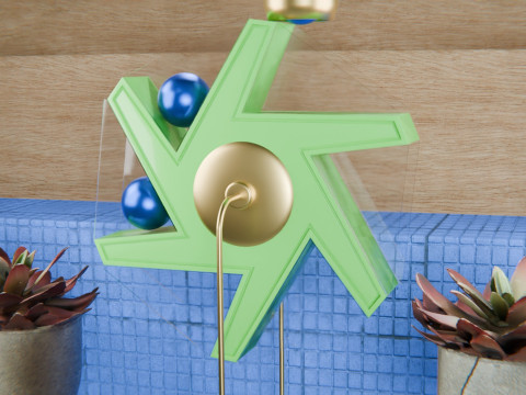 Pinwheel Loop Animation 3D Модель