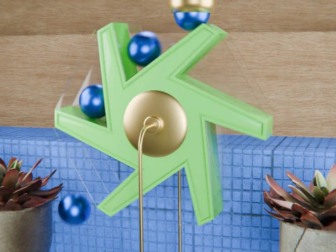 Pinwheel Loop Animation 3D Model