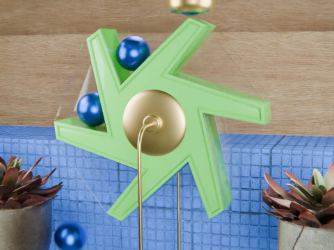 Pinwheel Loop Animation 3D Model