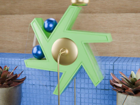 Pinwheel Loop Animation 3D Model
