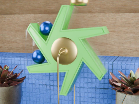 Pinwheel Loop Animation 3D Model