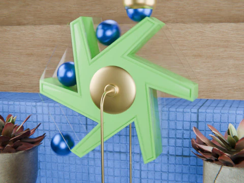Pinwheel Loop Animation 3D Model