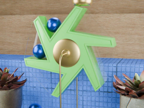 Pinwheel Loop Animation 3D Model