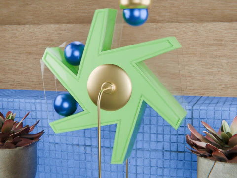 Pinwheel Loop Animation 3D Model