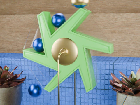 Pinwheel Loop Animation 3D Model