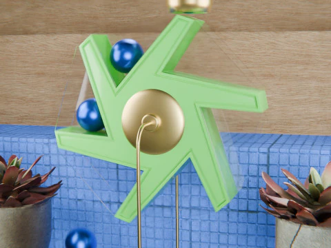 Pinwheel Loop Animation 3D Model