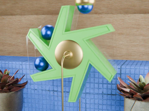 Pinwheel Loop Animation 3D Model
