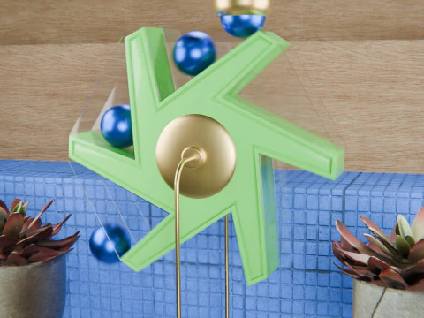 Pinwheel Loop Animation 3D Model