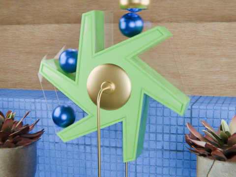 Pinwheel Loop Animation 3D Model