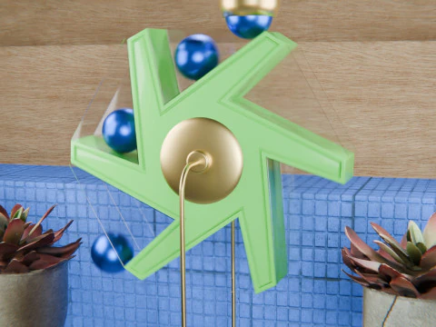 Pinwheel Loop Animation 3D Model