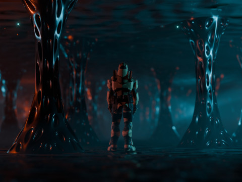 Sci-Fi Environment 3D Model