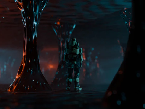 Научно-фантастическая среда 3D Модель