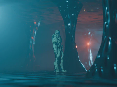 Научно-фантастическая среда 3D Модель