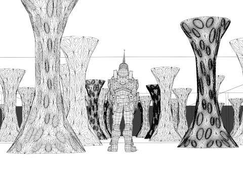 Научно-фантастическая среда 3D Модель