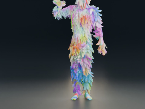 Animação de dança Modelo 3D