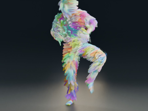 Animação de dança Modelo 3D