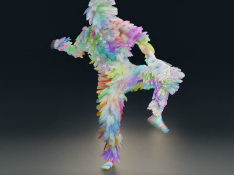 Animação de dança Modelo 3D