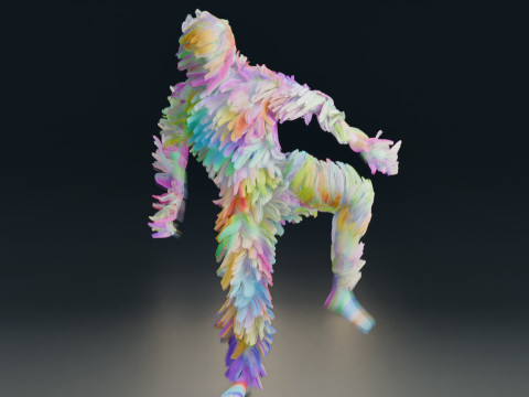 Animação de dança Modelo 3D