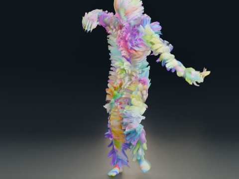 Animação de dança Modelo 3D