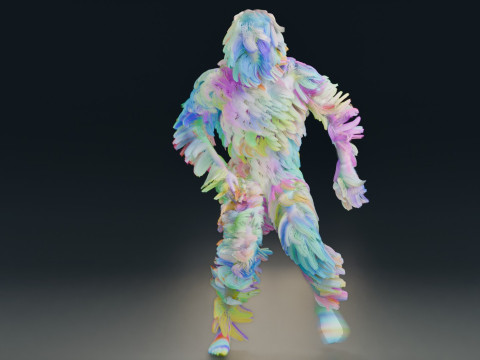 Animação de dança Modelo 3D