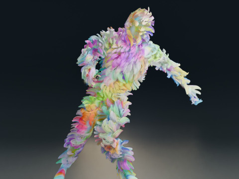 Animação de dança Modelo 3D