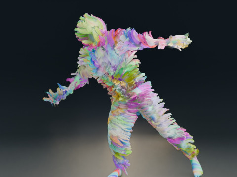 Animação de dança Modelo 3D