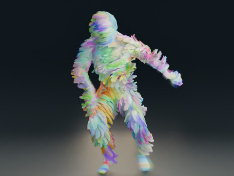 Animação de dança Modelo 3D