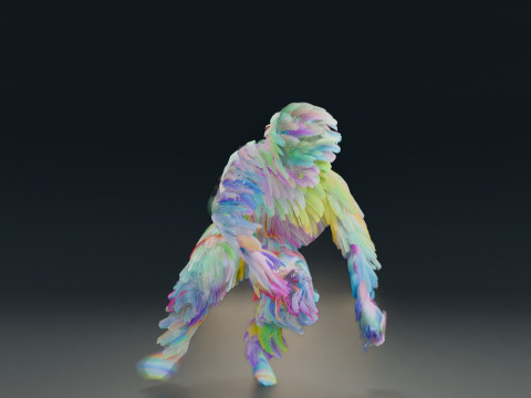 Animação de dança Modelo 3D