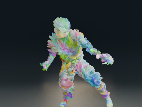 Animação de dança Modelo 3D
