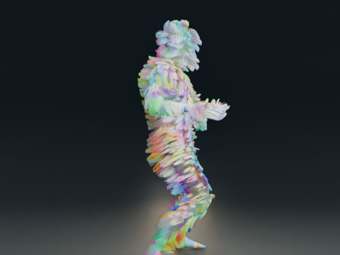 Animação de dança Modelo 3D