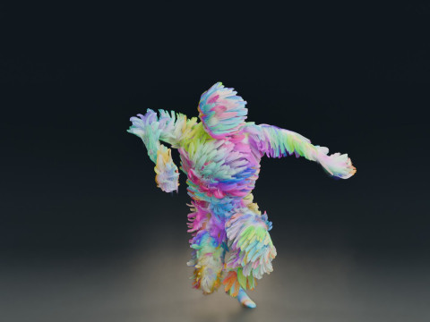 Animação de dança Modelo 3D