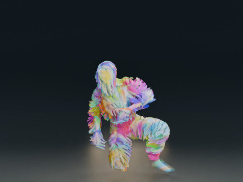 Animação de dança Modelo 3D