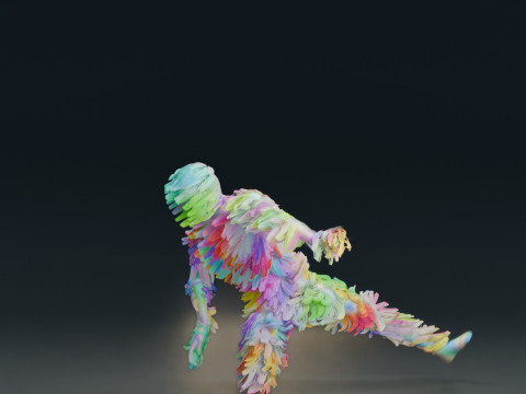 Animação de dança Modelo 3D
