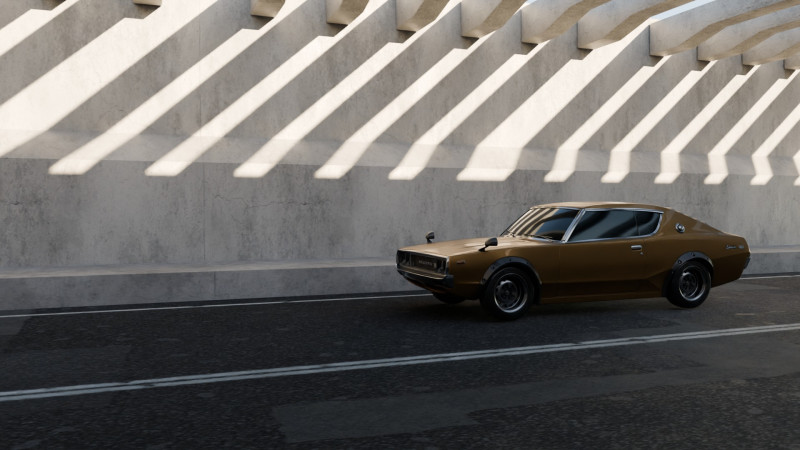 Animacja Datsuna 240k GT Model 3D .c4d .max .obj .3ds .fbx .stl .blend