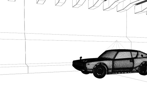 Animacja Datsuna 240k GT Model 3D